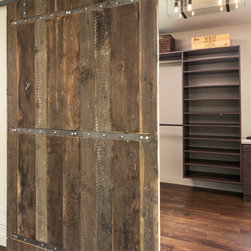 Custom Reclaimed Wood Barn Door for Closet Entrance - Interior Doors