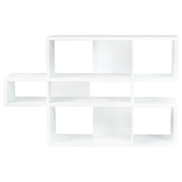 Composition 2010-001 Shelving Unit, Pure White Frame_pure White Backs