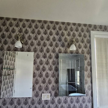 Bathroom wallpaper installation Pompano Beach, FL
