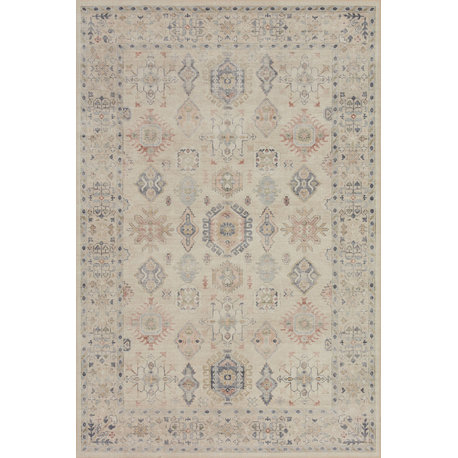 Loloi II Hathaway Printed HTH-04 Beige Multi Area Rug, 9'x12'