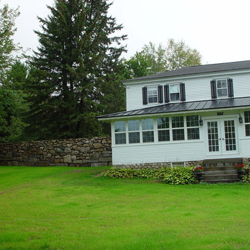 Antique Granite Wall Freestanding 2-sided acts as a fence