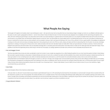 Client Testimonials