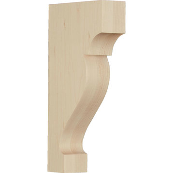 1 3/4"W x 5"D x 10"H Extra Large Dearborn Wood Corbel, Maple