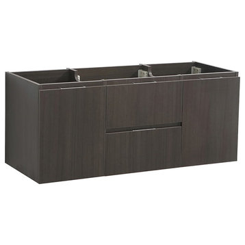 Fresca Valencia 48" Single Sink Modern Wood Bathroom Cabinet in Gray Oak
