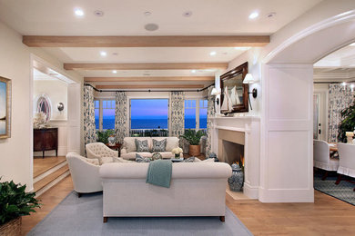 Inspiration for a contemporary living room remodel in Orange County