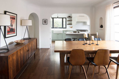 Inspiration for a mediterranean dining room remodel in Los Angeles