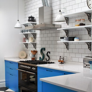 Industrial Kitchen With American Diner Feel