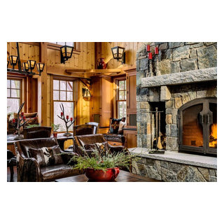 Alpine Ski Home - Rustic - Living Room - Burlington - by Randy Trainor ...