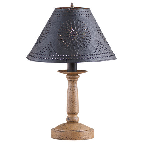 Butcher's Lamp, Americana Pearwood With Shade