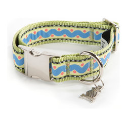 Squiggle & Dot Pet Collar - Small | MacKenzie-Childs - Dog Supplies