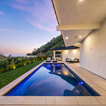 Hollywood Hills Pool with Hillside Views