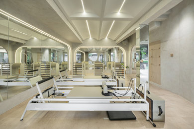 Inspiration for a mediterranean home gym remodel in Other