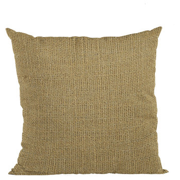 Desized Wall Textured Solid, With Open Weave. Luxury Throw Pillow, 20"x36" King