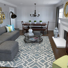 Family Room Before and After Pic Gray