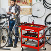 Three Tray Rolling Tool Cart Mechanic Cabinet Storage Tool Organizer w/Drawer