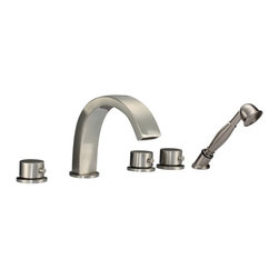Lyon Triple Handle Solid Brass Bathroom Sink Faucet - Bathroom Sink Faucets