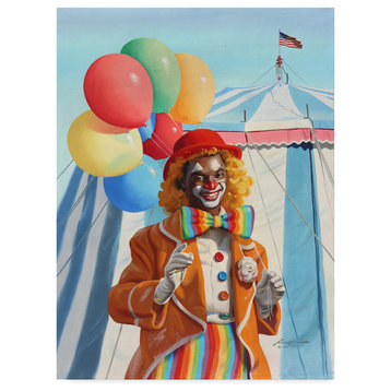 "Clown Balloons" by D. Rusty Rust, Canvas Art
