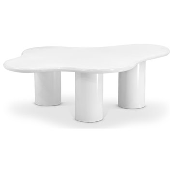 Romaine Coffee / End Table, White, Coffee Table