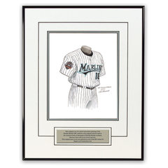 MLB Florida Marlins 2005 uniform original art – Heritage Sports Art