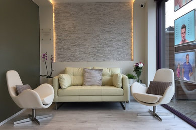Inspiration for a contemporary living room in Hertfordshire.