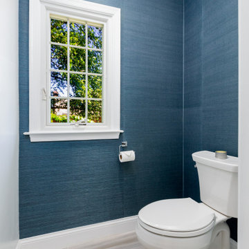 Organic Elegance: Rift Cut Oak Floating Vanity Bathroom Renovation
