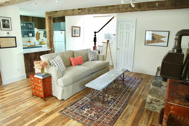 Living room - eclectic living room idea in New York