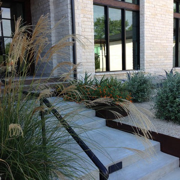Long Canyon Austin Modern - New Home and Courtyard