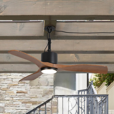 42-inch IP65 Outdoor Ceiling Fan with Light and Remote