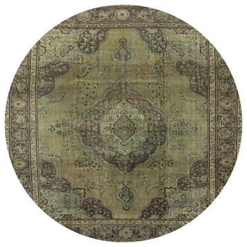 Ahgly Company Indoor Round Mid-Century Modern Area Rugs, 8' Round