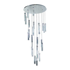 PLC Lighting 21188-Pc Chandeliers Segretto, Polished Chrome