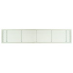 Architectural Grille - AG20 6"x36" Aluminum Fixed Bar Air Vent Grille, White Matte - Architectural Grille AG20 Bar Grille is the leader in the industry for advanced directional air flow when applied to floor, ceiling, wall and window sill projects. Whilst combining outstanding engineering performance with architectural excellence, the AG20 delivers an aethestically pleasing design suited for commercial and residential projects. At a 45 Degree deflection, the AG20 Bar Grille has the greatest angle of deflection of all of our linear bar grille models, which optimizes air flow into any given space.