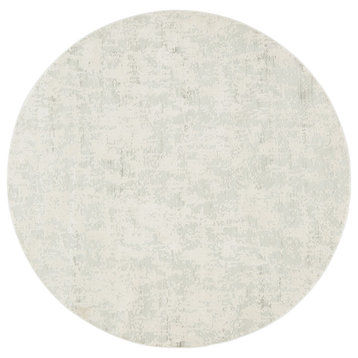 Jaipur Living Arvo Abstract Silver/White Area Rug, 5'11" Round