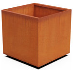 PlanterCraft - Corten Steel Planter, Cube Medium - 20"lx20"wx20"h - Planters are more than just a vessel for your live accents. As an essential element of your interior and exterior design scheme, planters express style and reflect your creative vision, adding to the perceived image of who you are as a company, organization, or individual.