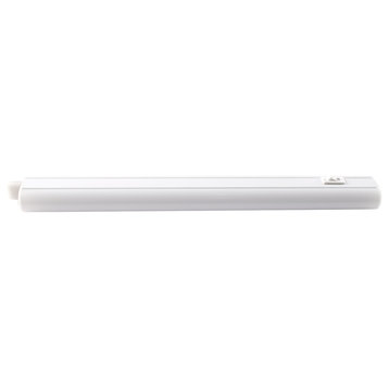 Bazz 12" White and Chrome Linear LED Under Cabinet Lighting