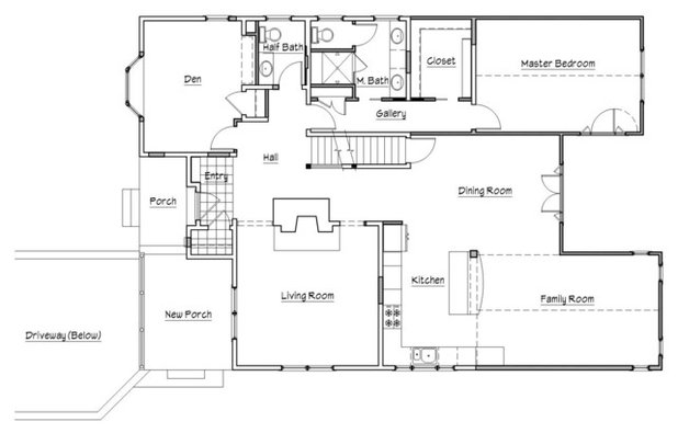 Transitional Floor Plan by Studio Z Architecture