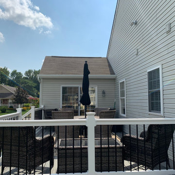 New Deck with Lattice Skirt and Roof Addition