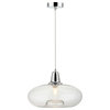 Marley Modern Pendant Light With Glass Shade, Large