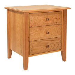 Renfrew Shaker 3-Drawer Nightstand - Nightstands And Bedside Tables