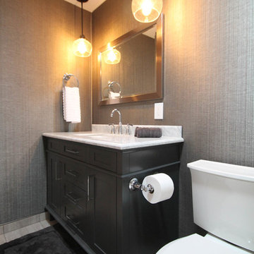 Luxe Transitional Centennial Guest Bath Remodel