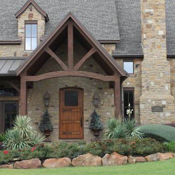 Old World Hill Country Front Elevation