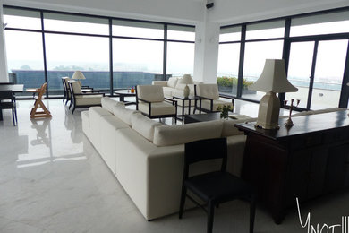 Living room - contemporary living room idea in Other