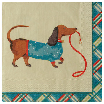 Hound Dog Paper Napkins, Set of 20