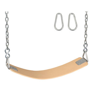 Rubber Belt Seat With Chains And Hooks 5 5 Contemporary Kids Playsets And Swing Sets By Swing Set Stuff Inc