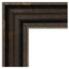 Stately Bronze Beveled Wall Mirror 46.25 x 36.25 in.