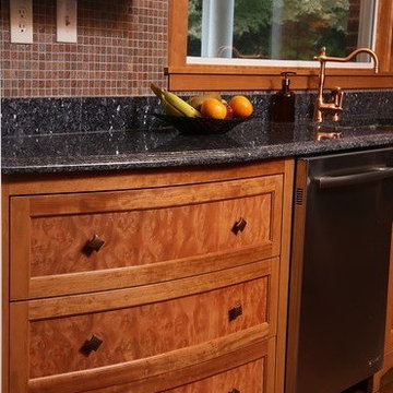 Roble Burl Kitchen Walsh Woodworks