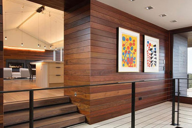 Trendy home design photo in Boston