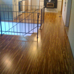 Bamboo Lagoon: Nature Strand Woven: Zebrano Charred - Flooring