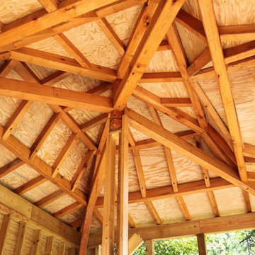 Timber frame for a teahouse
