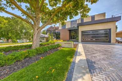 Example of a trendy exterior home design in Toronto