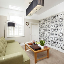 Fireplace wall hidden doors